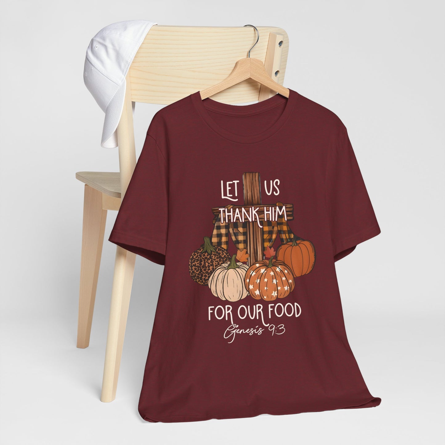 Let Us Thank Him Shirt – Christian Thanksgiving Tee with Genesis 9:3 Bible Verse