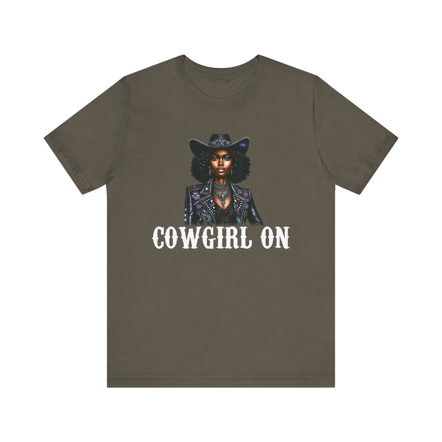 Cowgirl on Black Shirt – Howdy Southern Western Rodeo Texas Tee