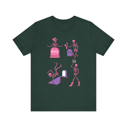 Graving Skeleton Cowgirl Shirt – Funny Western Halloween Rodeo Tee