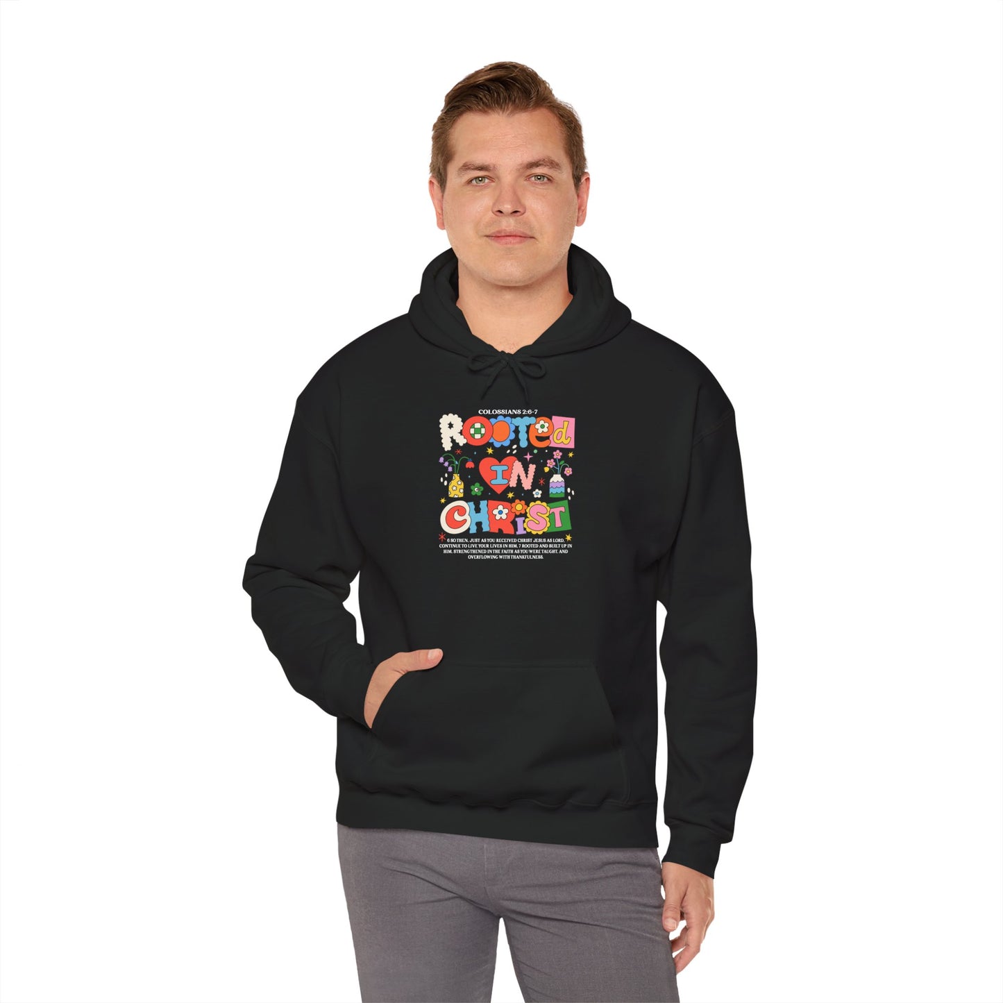 Christian Floral Hoodie - Grow in Grace