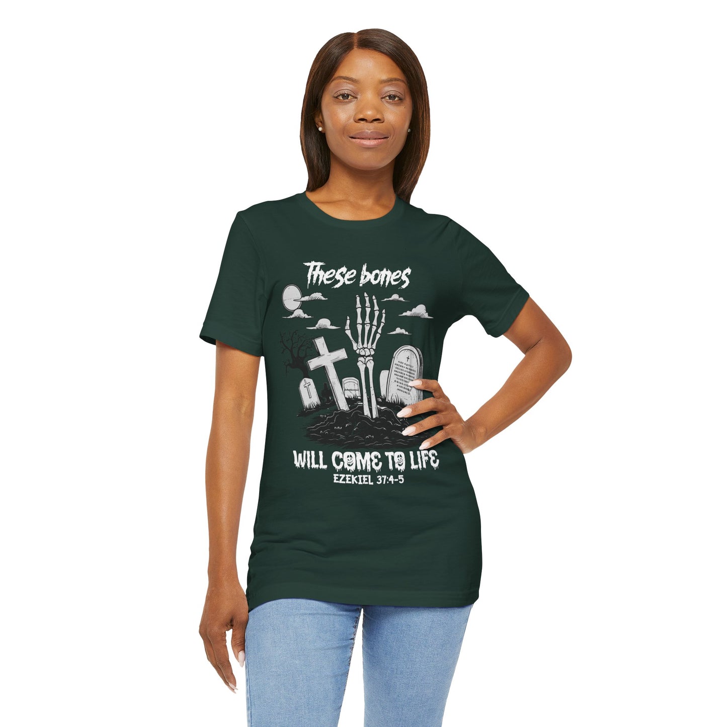 These Bones Will Come To Life Skeleton Christian Halloween T-Shirt
