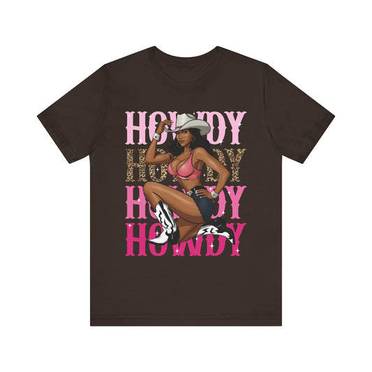 Howdy Black Cowgirl Shirt – Western Melanin Rodeo Queen Texas Tee