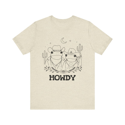 Howdy Frog Toad Couple Shirt – Cowboy Cowgirl Western Rodeo Cactus Tee