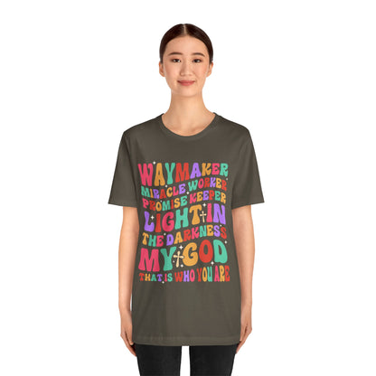Waymaker Miracle Worker Shirt – Christian Worship My God Faith Tee