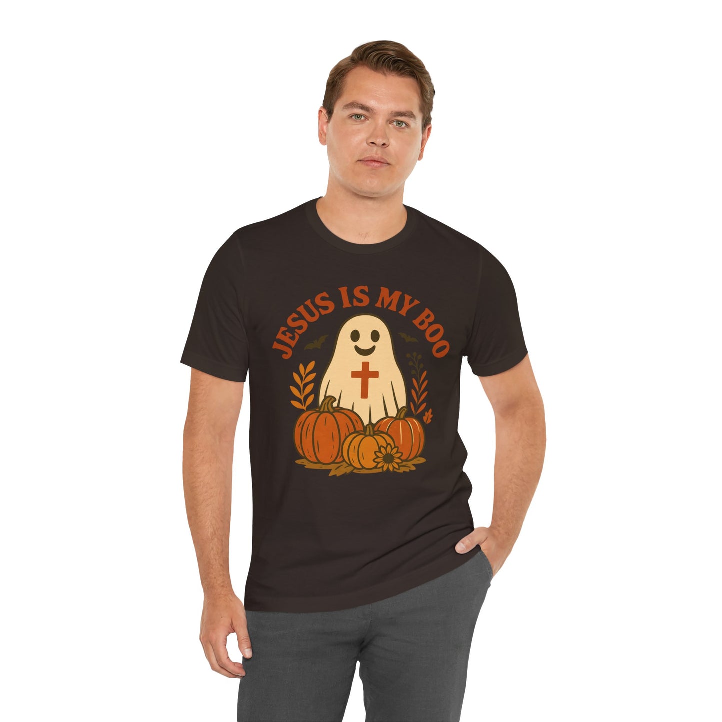 Jesus Is My Boo Shirt – Cute Christian Ghost Pumpkin Halloween Faith Tee