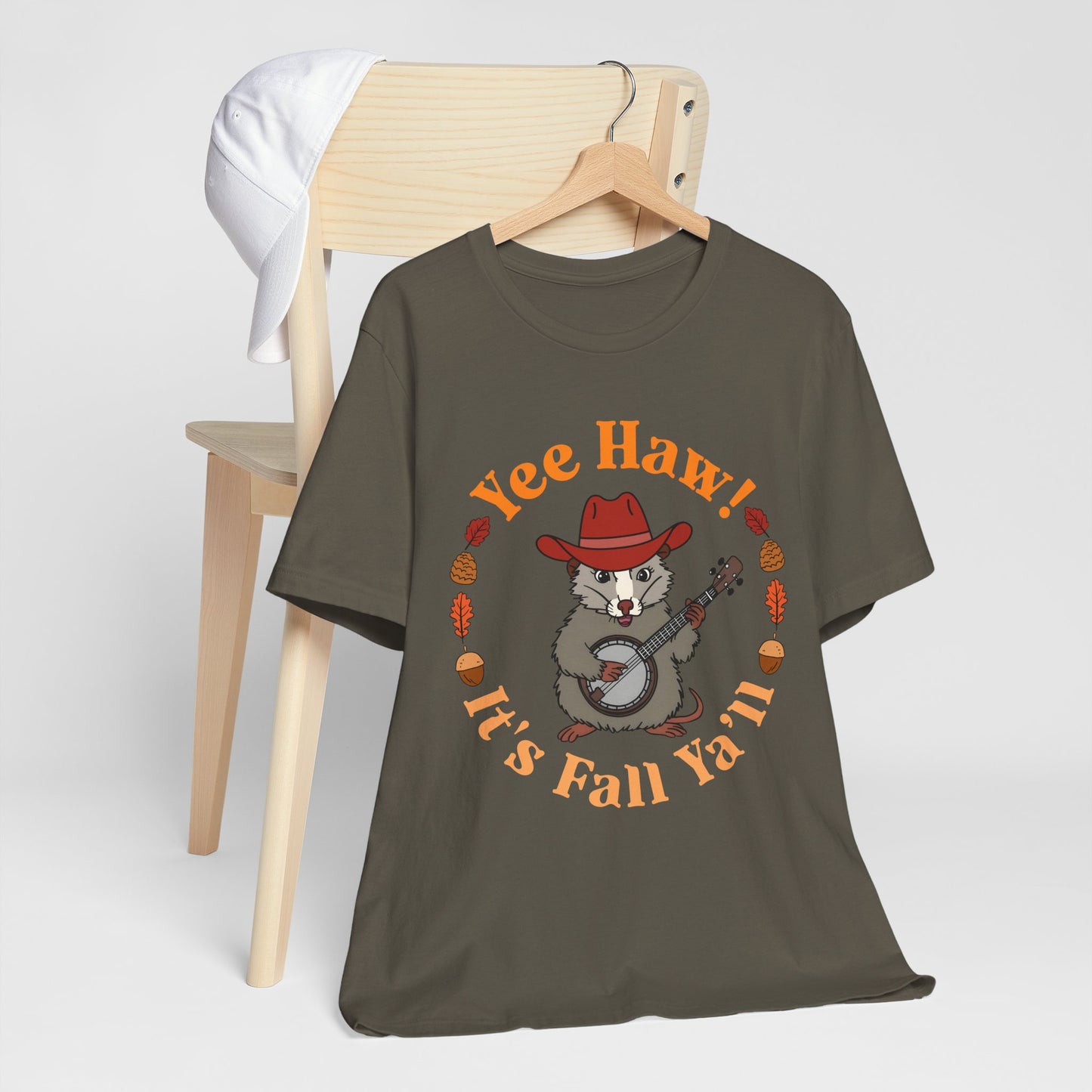 Yee Haw It’s Fall Y’all Shirt – Funny Possum Country Western Rodeo Tee