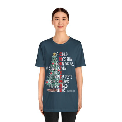 Christmas Jesus Mighty God Shirt – Isaiah 9:6 Christian Bible Verse Holiday Tee