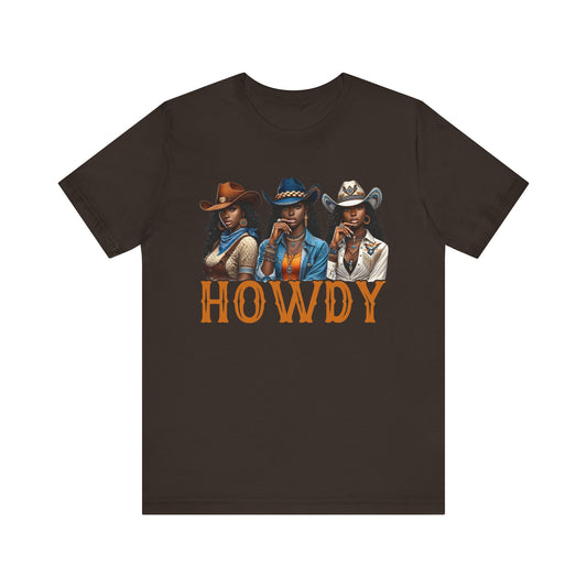 Howdy Black Cowgirl Shirt – Western Rodeo Melanin African American Tee