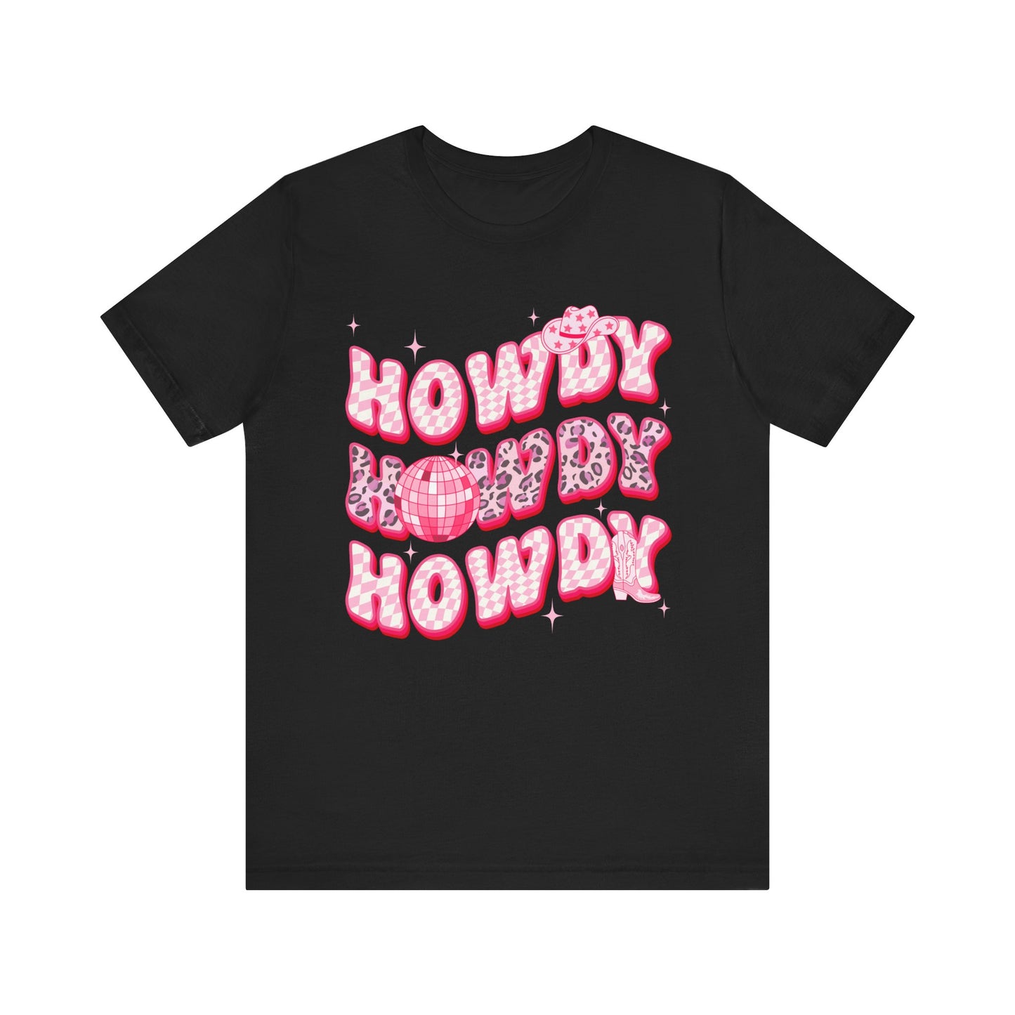 Howdy Pink Cowgirl Shirt – Leopard Disco Western Rodeo Country Girl Tee