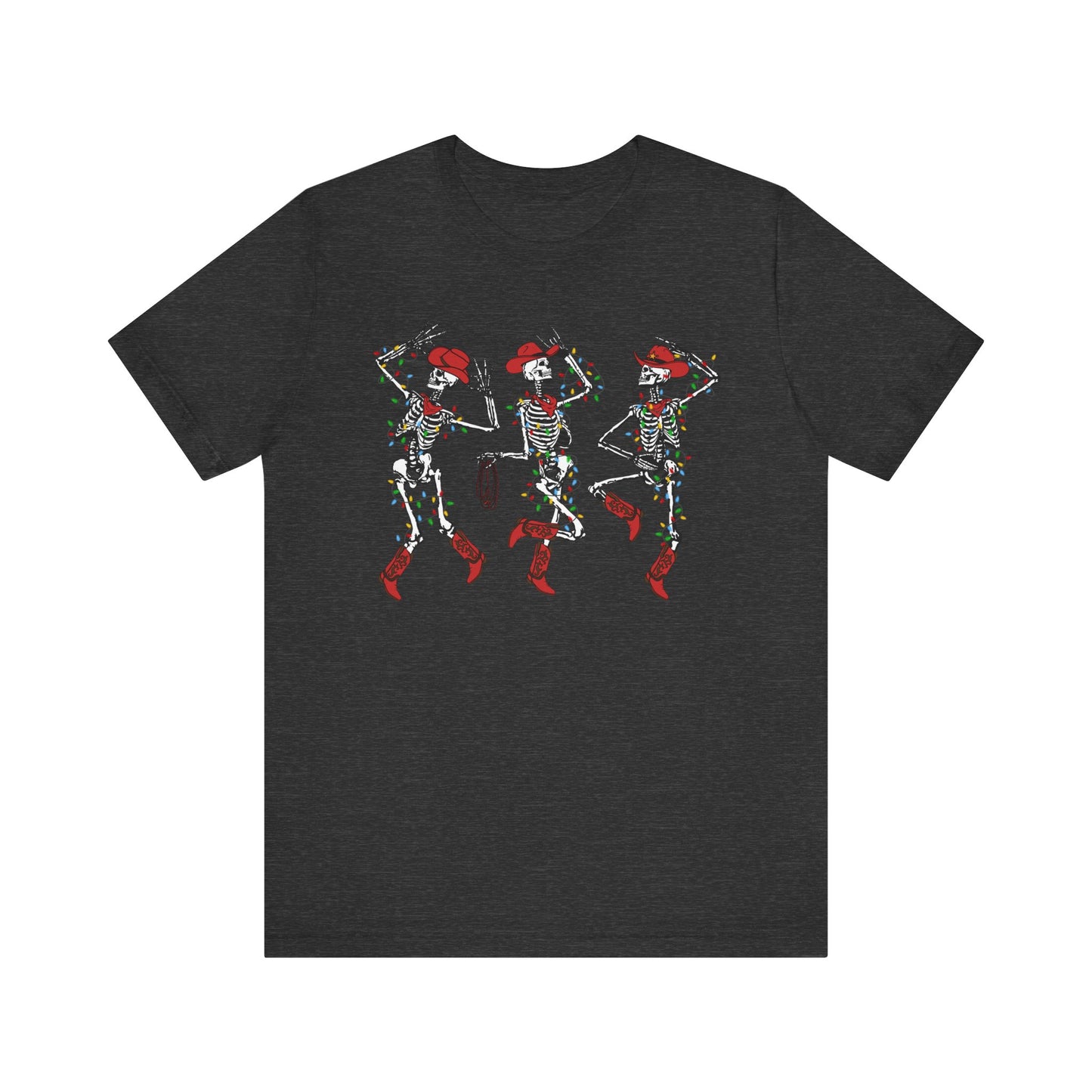 Spooky Christmas Skeleton Shirt – Funny Dancing Cowboy Western Holiday Tee