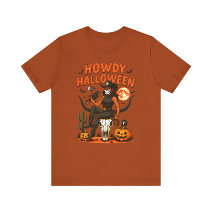 Howdy Halloween Shirt – Skeleton Cowgirl Western Fall Rodeo Tee
