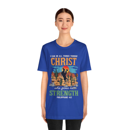 I Can Do All Things Through Christ Shirt – Western Rodeo Christian Tee