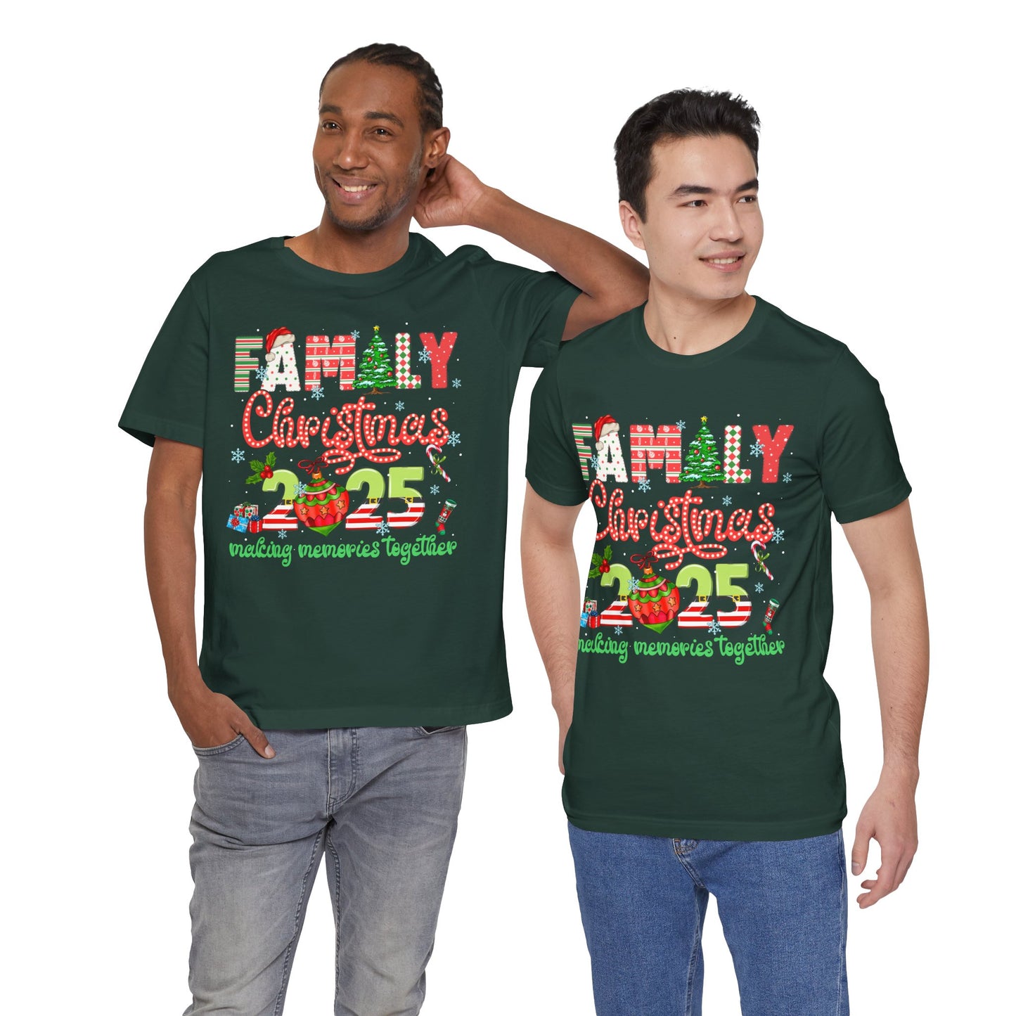 Family Christmas 2025 Matching Shirt – Festive Holiday Lights Ornament Tee