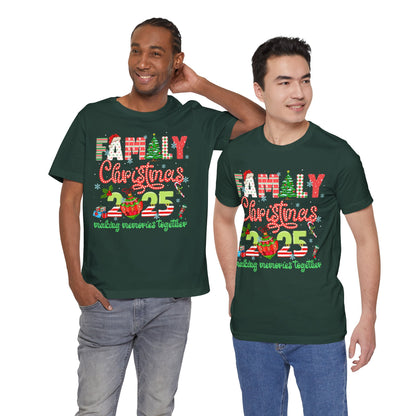 Family Christmas 2025 Matching Shirt – Festive Holiday Lights Ornament Tee