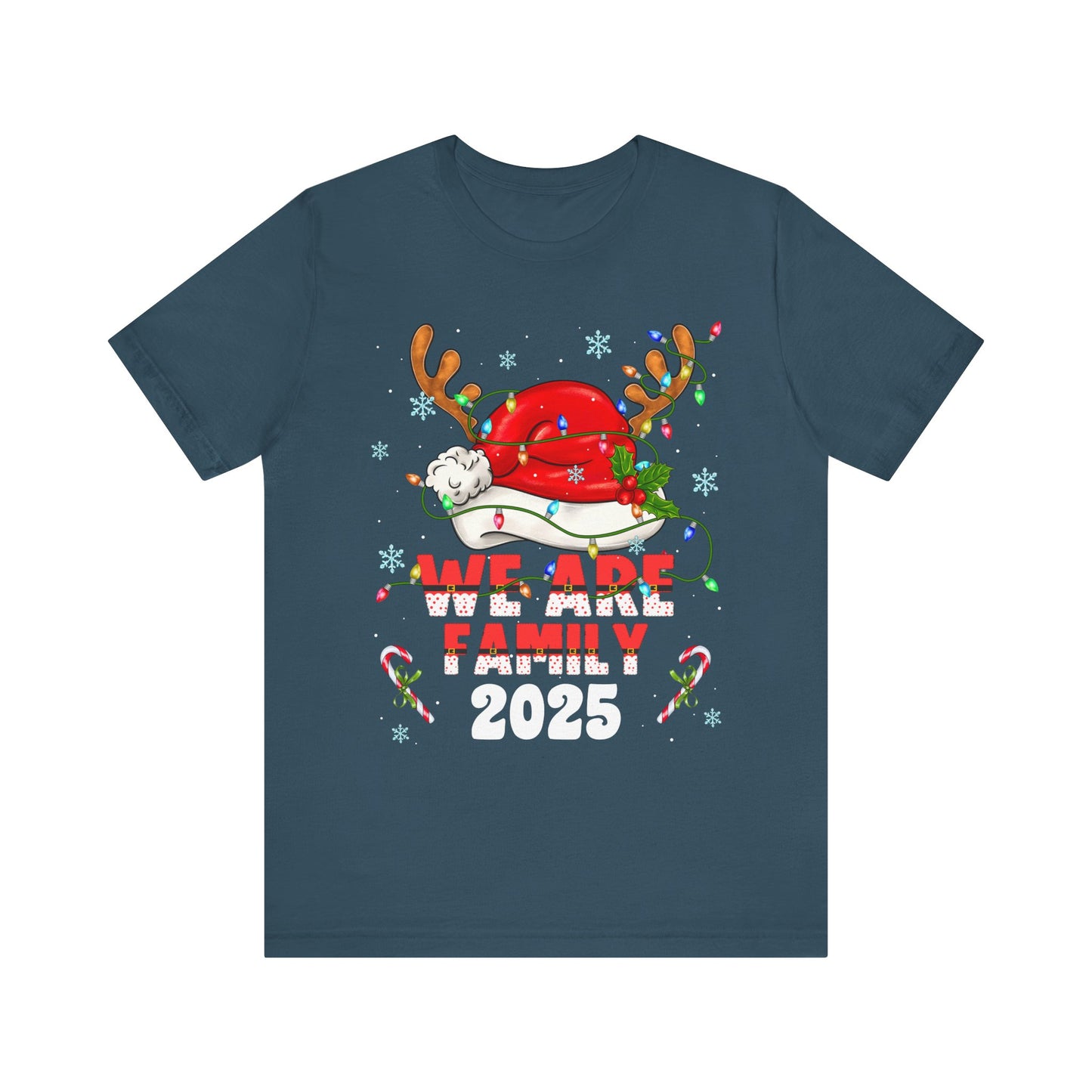 We Are Family 2025 Shirt – Matching Christmas Tree Santa Holiday Pajama Tee