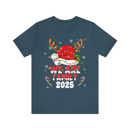 We Are Family 2025 Shirt – Matching Christmas Tree Santa Holiday Pajama Tee