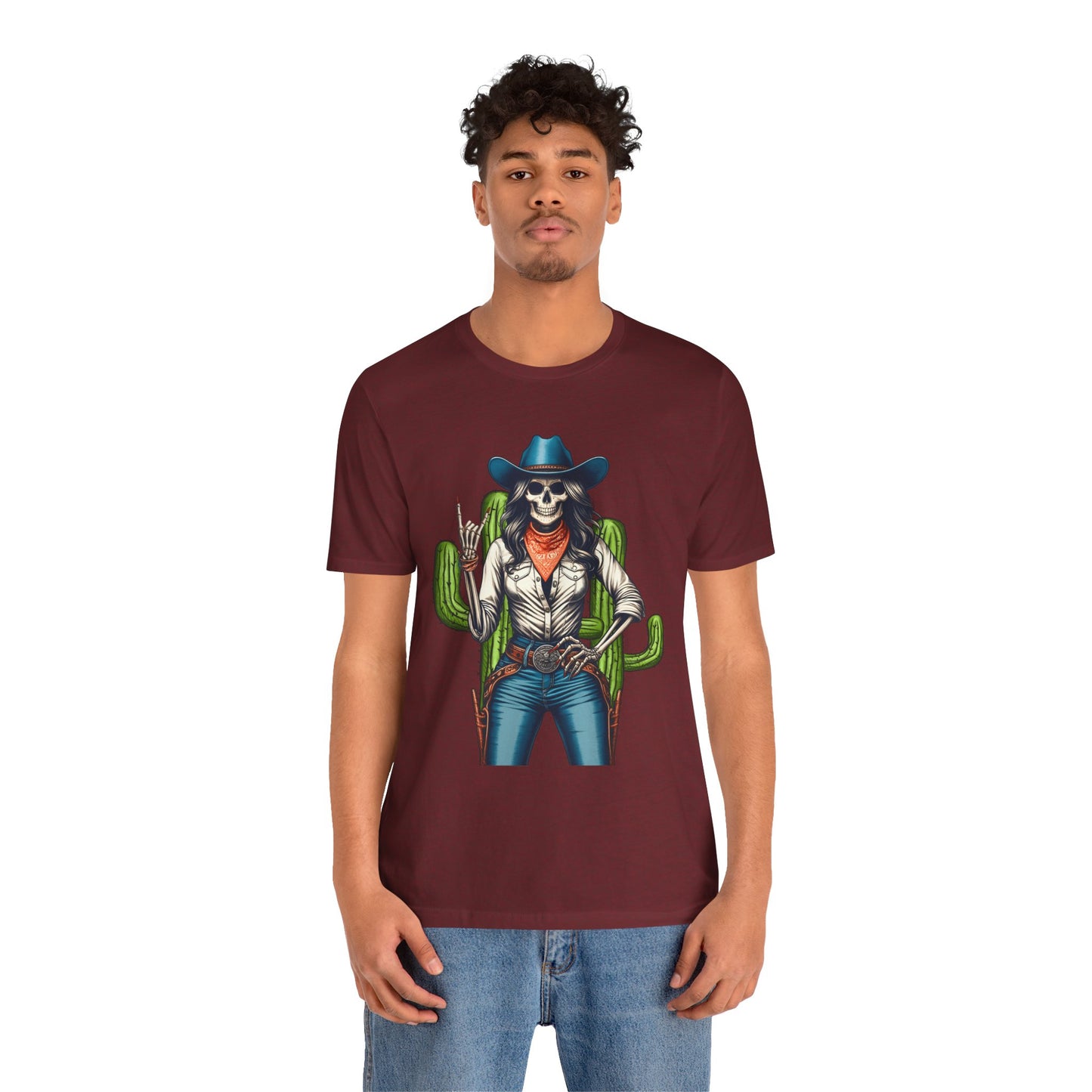 Howdy Skull Cowgirl Shirt – Skeleton Rock Hand Western Rodeo Texas Tee