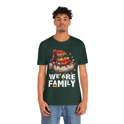 We Are Family Black Christmas Shirt – Afrocentric Matching Holiday Melanin Tee
