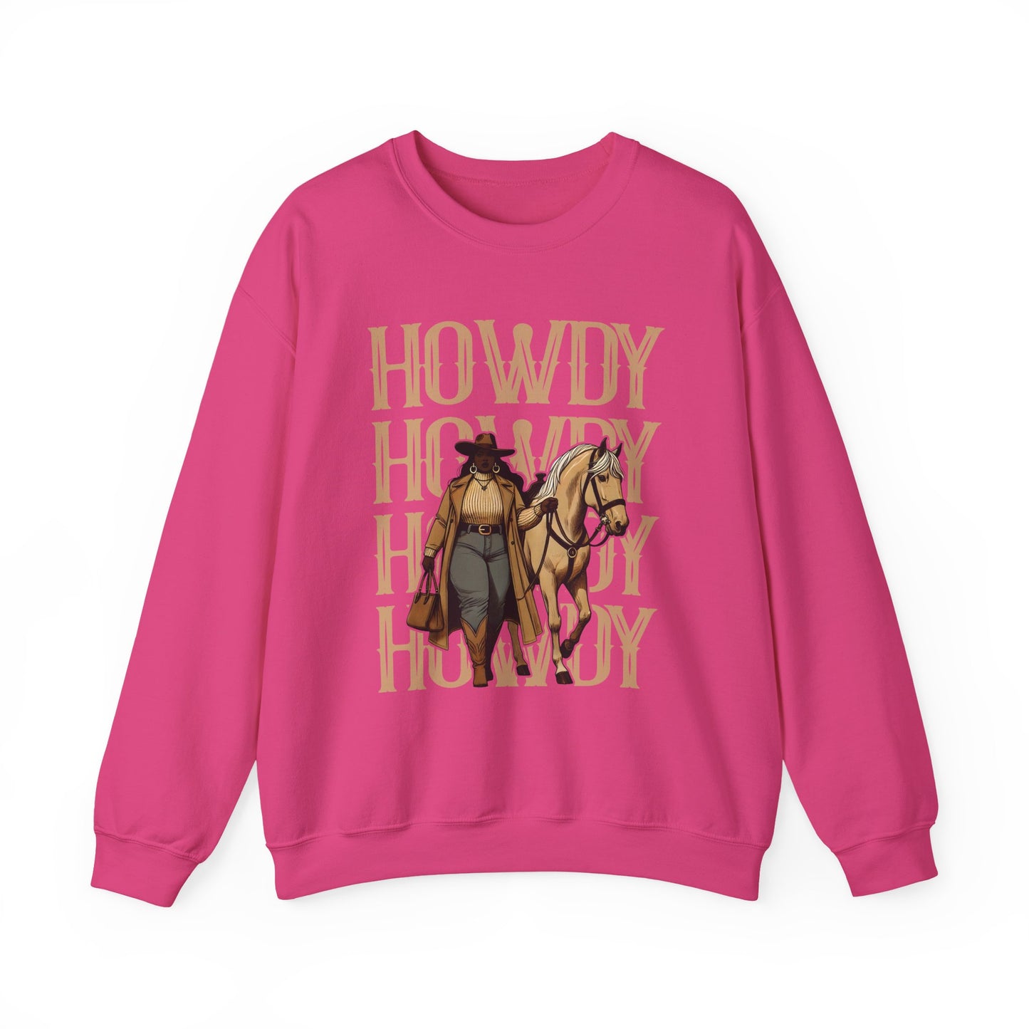Howdy Black Cowgirl Sweatshirt – Country Western Rodeo Melanin Texas Pullover
