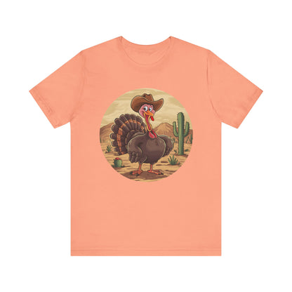 Western Thanksgiving Cowboy Turkey Shirt – Texas Desert Cowgirl Tee
