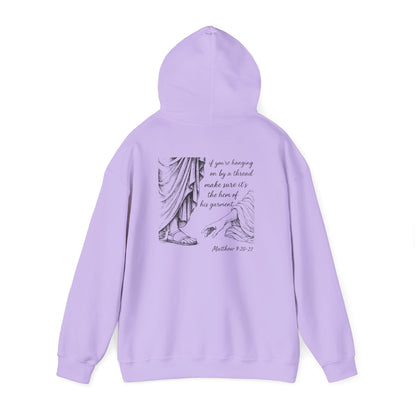 Hem of His Garment Hoodie – Matthew Bible Verse Christian Faith Pullover