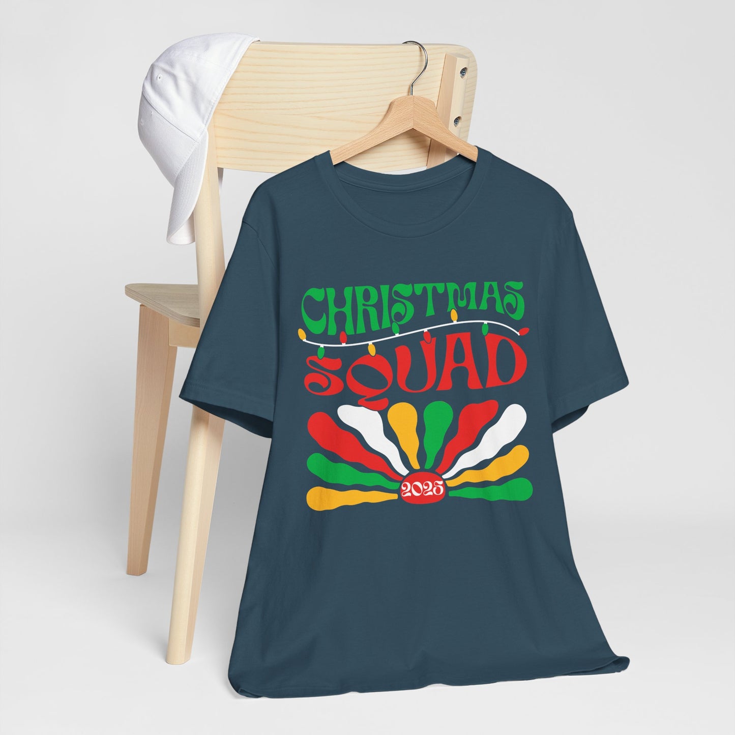 Christmas Squad 2025 Shirt – Retro Groovy Matching Holiday Group Tee