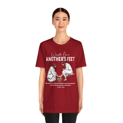 Wash One Another’s Feet Shirt – John 13:14 Christian Servant Heart Tee