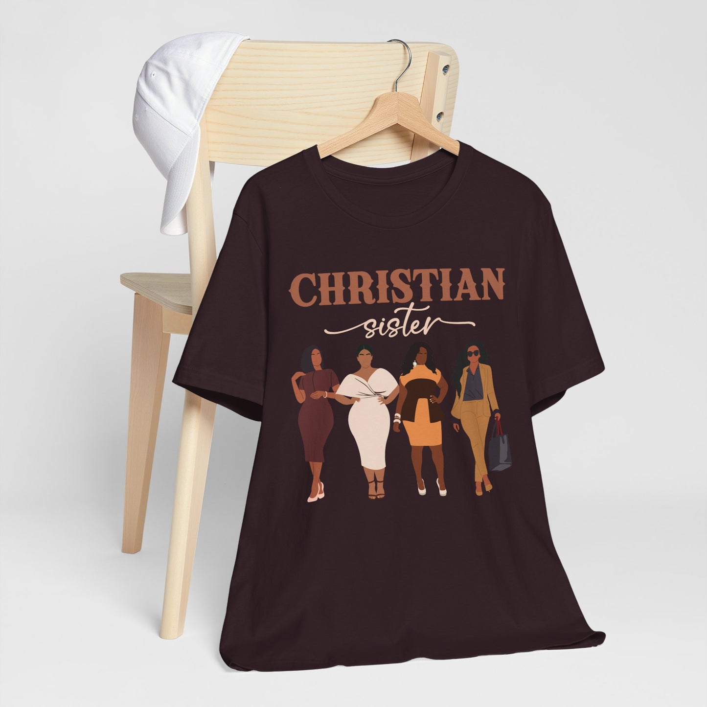 Christian Sister Melanin Shirt – Bold Black Woman of God Faith Graphic Tee