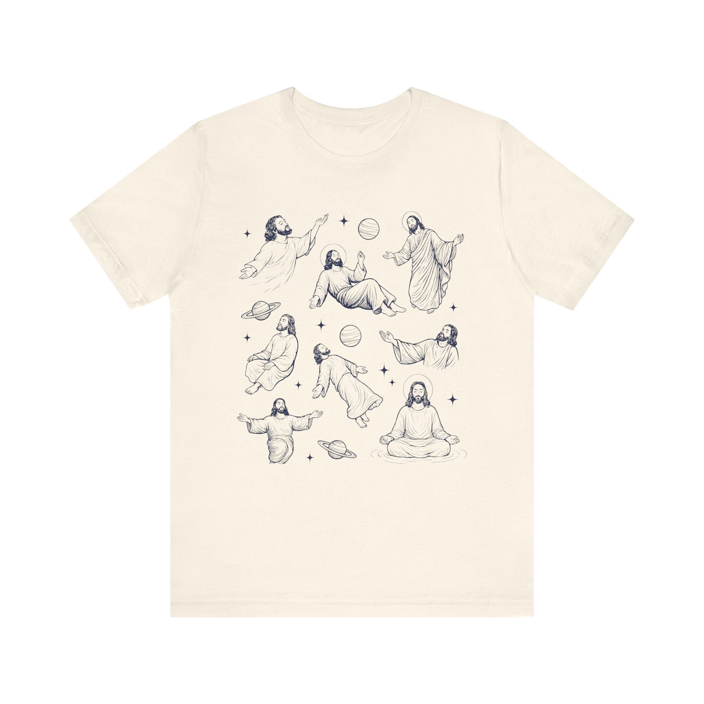 Floating Jesus Space Shirt – Funny Faith Christian Galaxy Jesus Tee