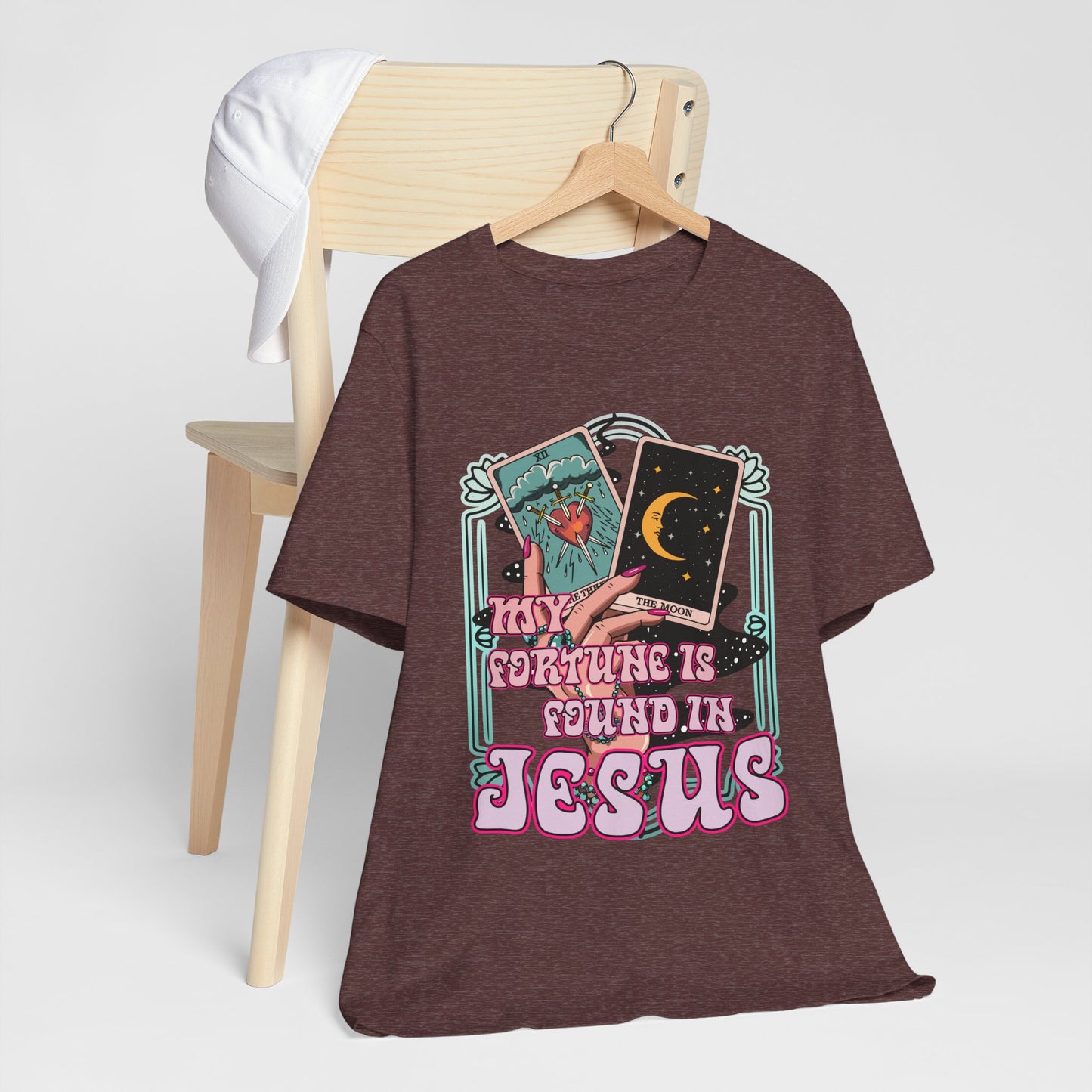 My Fortune Is Found in Jesus Shirt – Christian Tarot Card Faith Tee