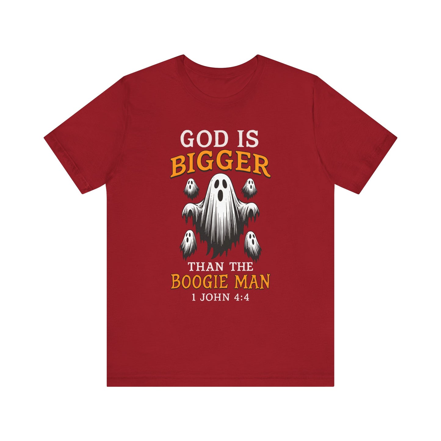God Is Bigger Than the Boogie Man Shirt – Christian Ghost Halloween Faith Tee