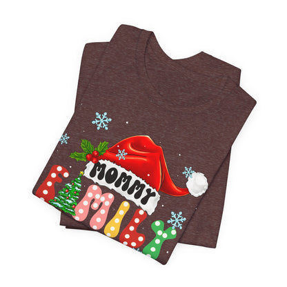 Mommy Family Christmas 2025 Shirt – Cute Matching Polka Dot Holiday Tee