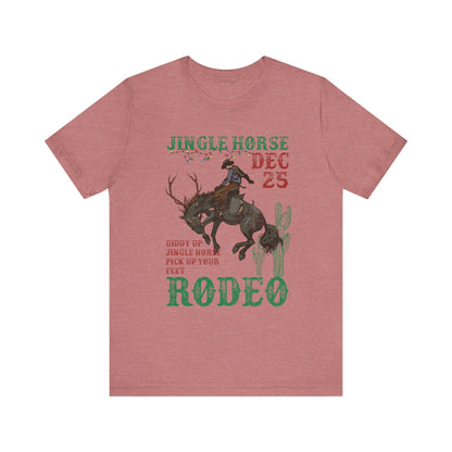 Giddy Up Jingle Horse Shirt – Western Rodeo Howdy Christmas Holiday Tee