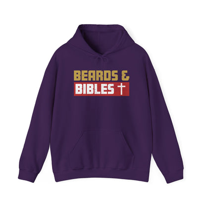 Beards and Bibles Dad Hoodie – Christian Retro Father’s Day Pullover