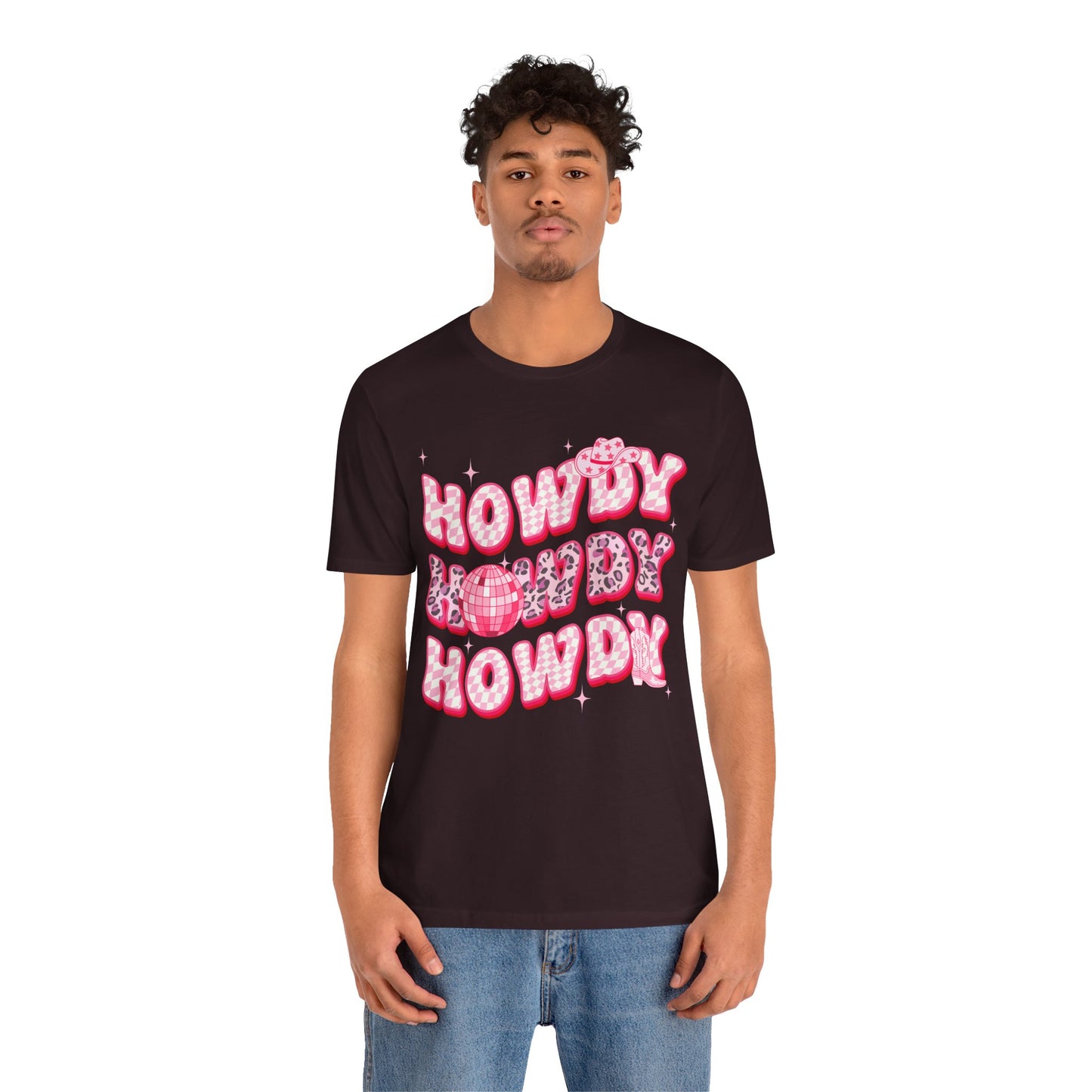 Howdy Pink Cowgirl Shirt – Leopard Disco Western Rodeo Country Girl Tee