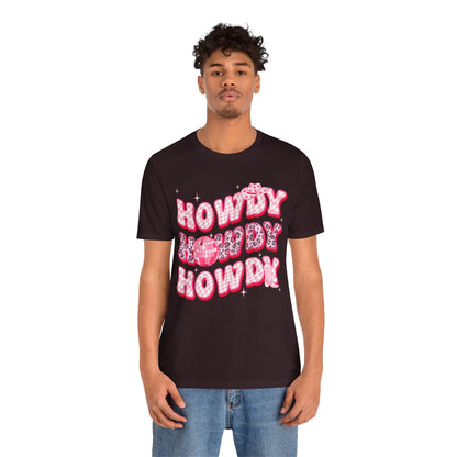 Howdy Pink Cowgirl Shirt – Leopard Disco Western Rodeo Country Girl Tee