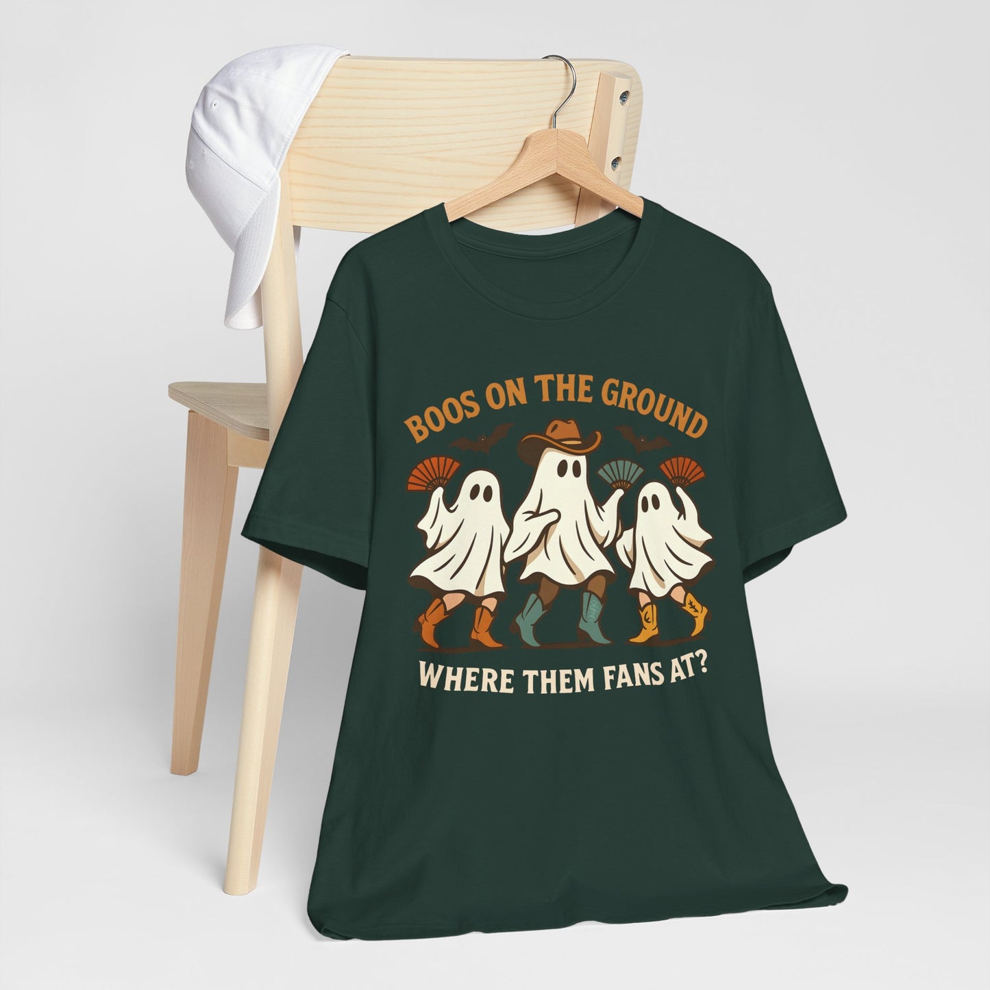 Boos on the Ground Shirt – Funny Western Cowgirl Ghost Squad Halloween Tee