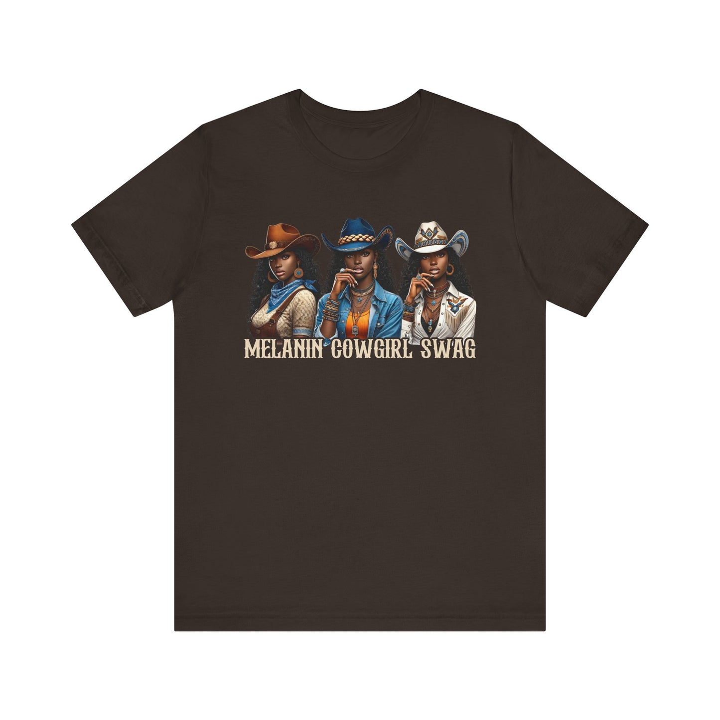 Melanin Cowgirl Swag Shirt – Black African American Western Tee