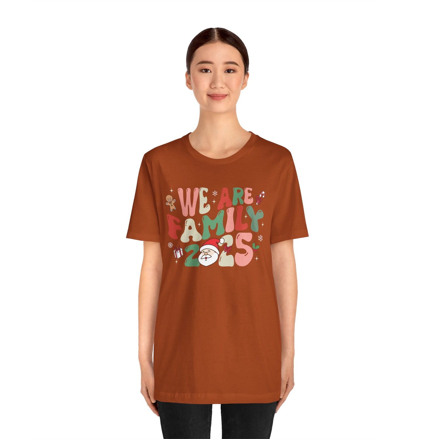 We Are Family 2025 Shirt – Santa & Christmas Tree Matching Family Holiday Tee