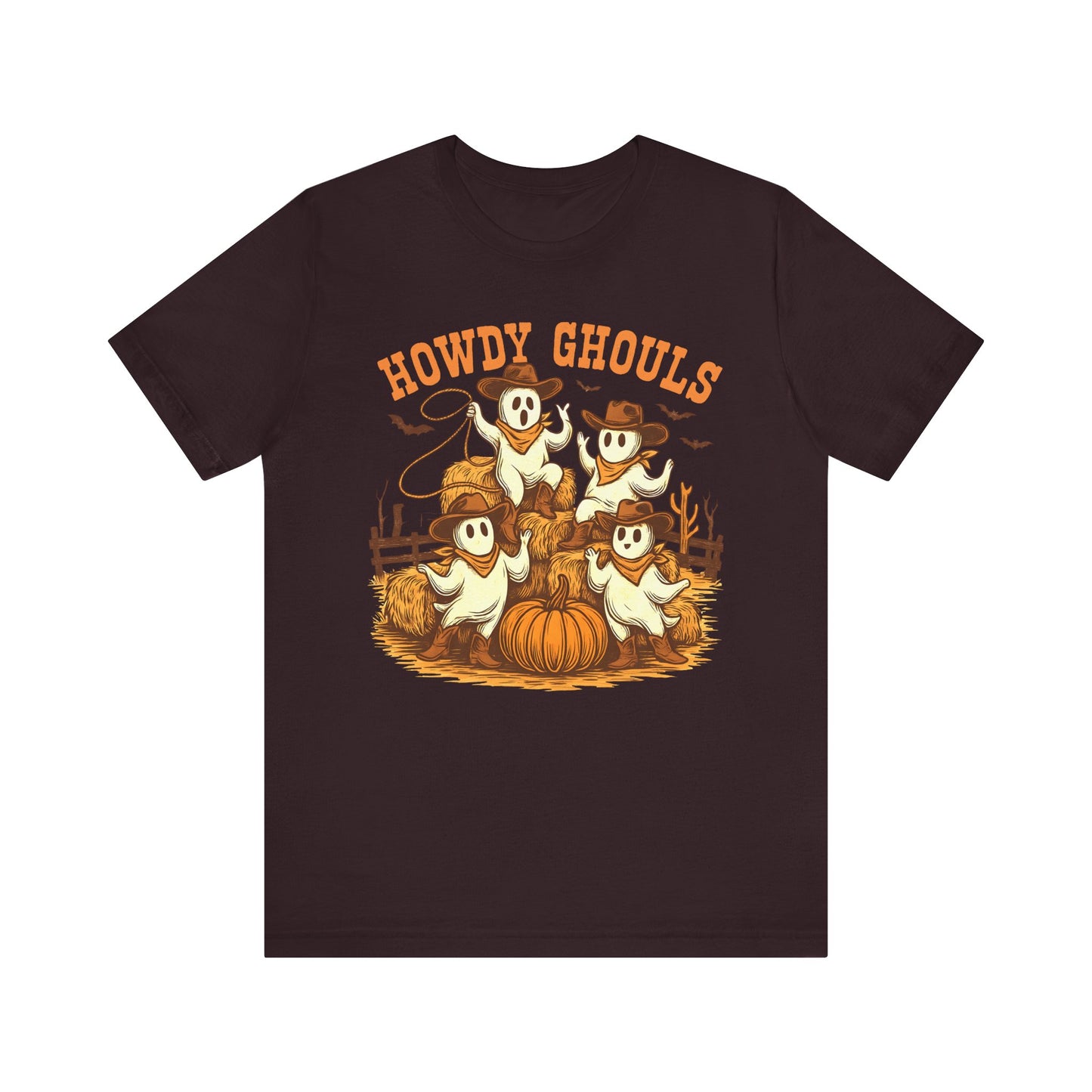 Howdy Ghouls Shirt – Cute Ghost Cowboy Halloween Tee, Western Rodeo Texas Fall Outfit