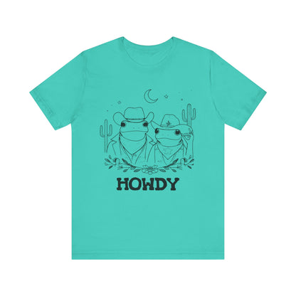 Howdy Frog Toad Couple Shirt – Cowboy Cowgirl Western Rodeo Cactus Tee
