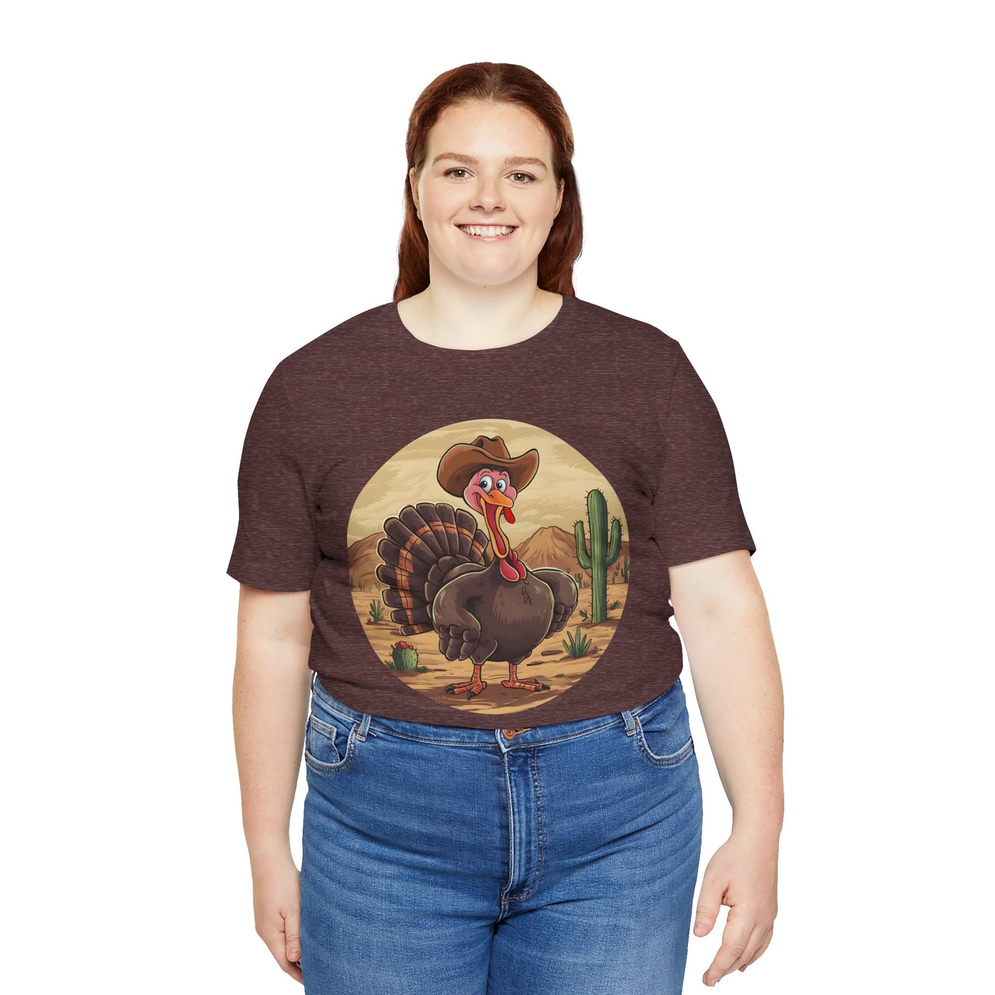Western Thanksgiving Cowboy Turkey Shirt – Texas Desert Cowgirl Tee