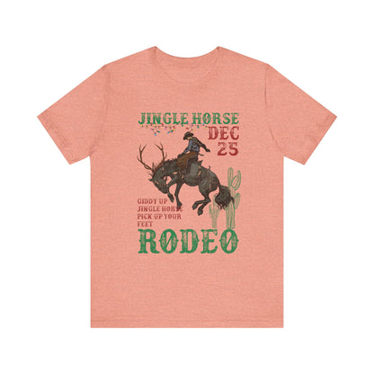 Giddy Up Jingle Horse Shirt – Western Rodeo Howdy Christmas Holiday Tee