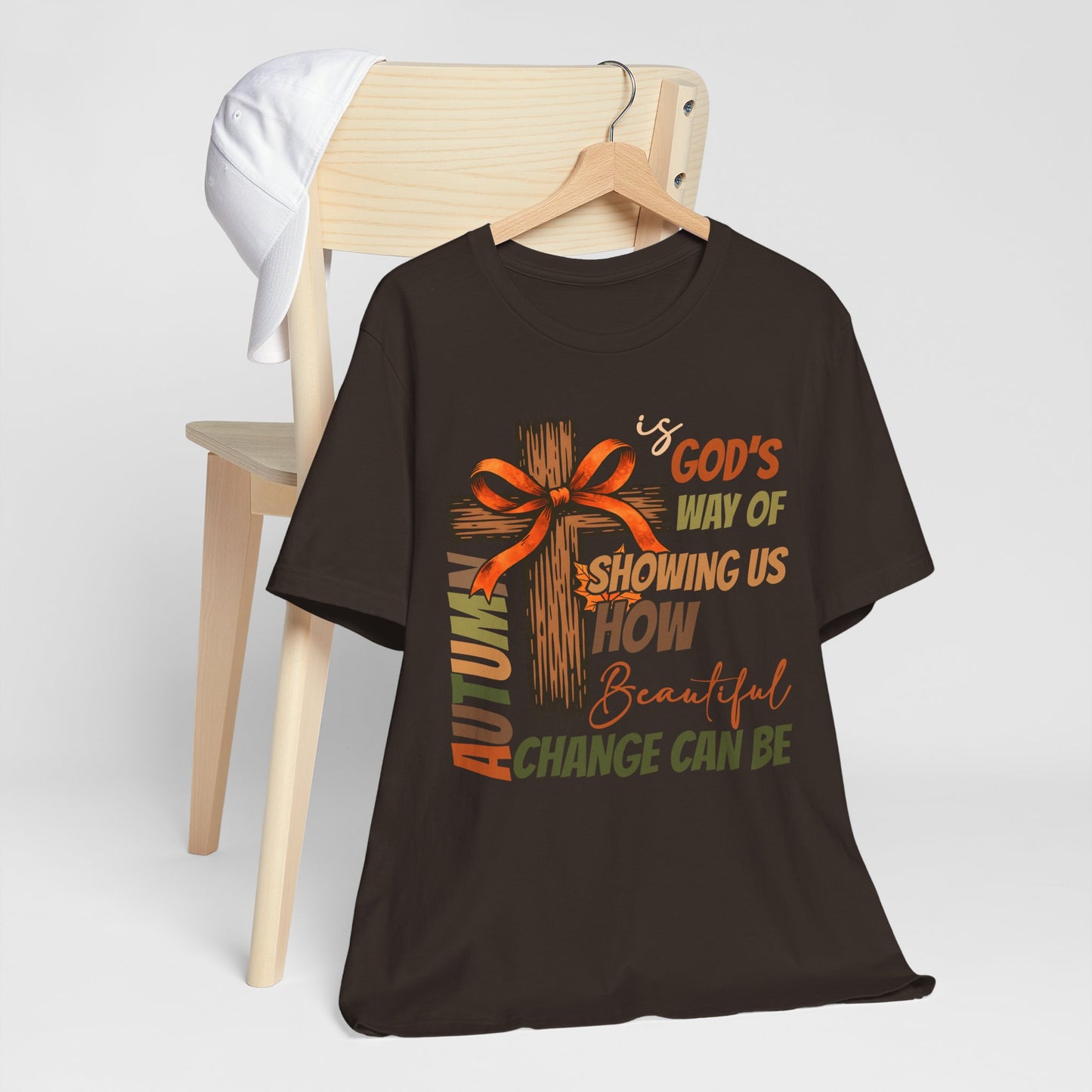 Autumn Is God’s Way Shirt – Coquette Bow Christian Cross Fall Thanksgiving Tee