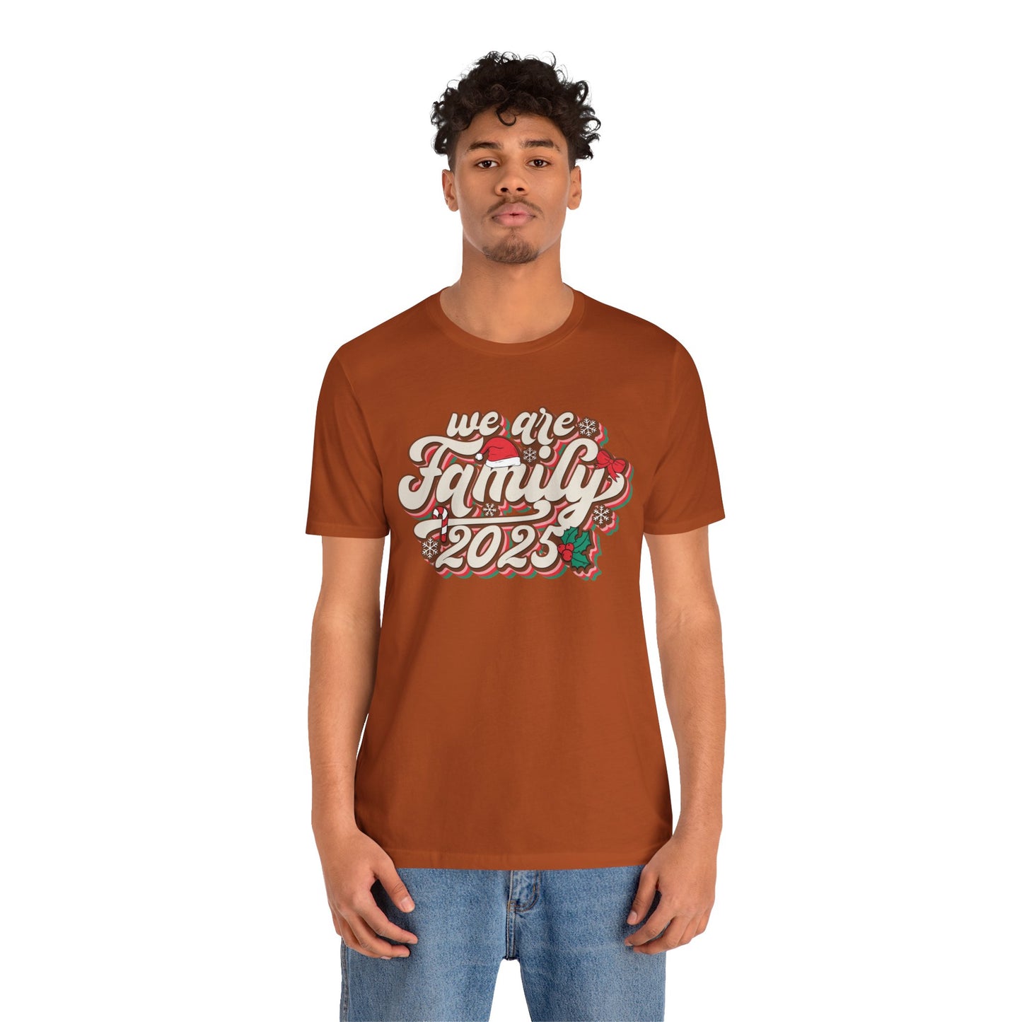 We Are Family Christmas Shirt – Retro Groovy 80s Matching Holiday Tee
