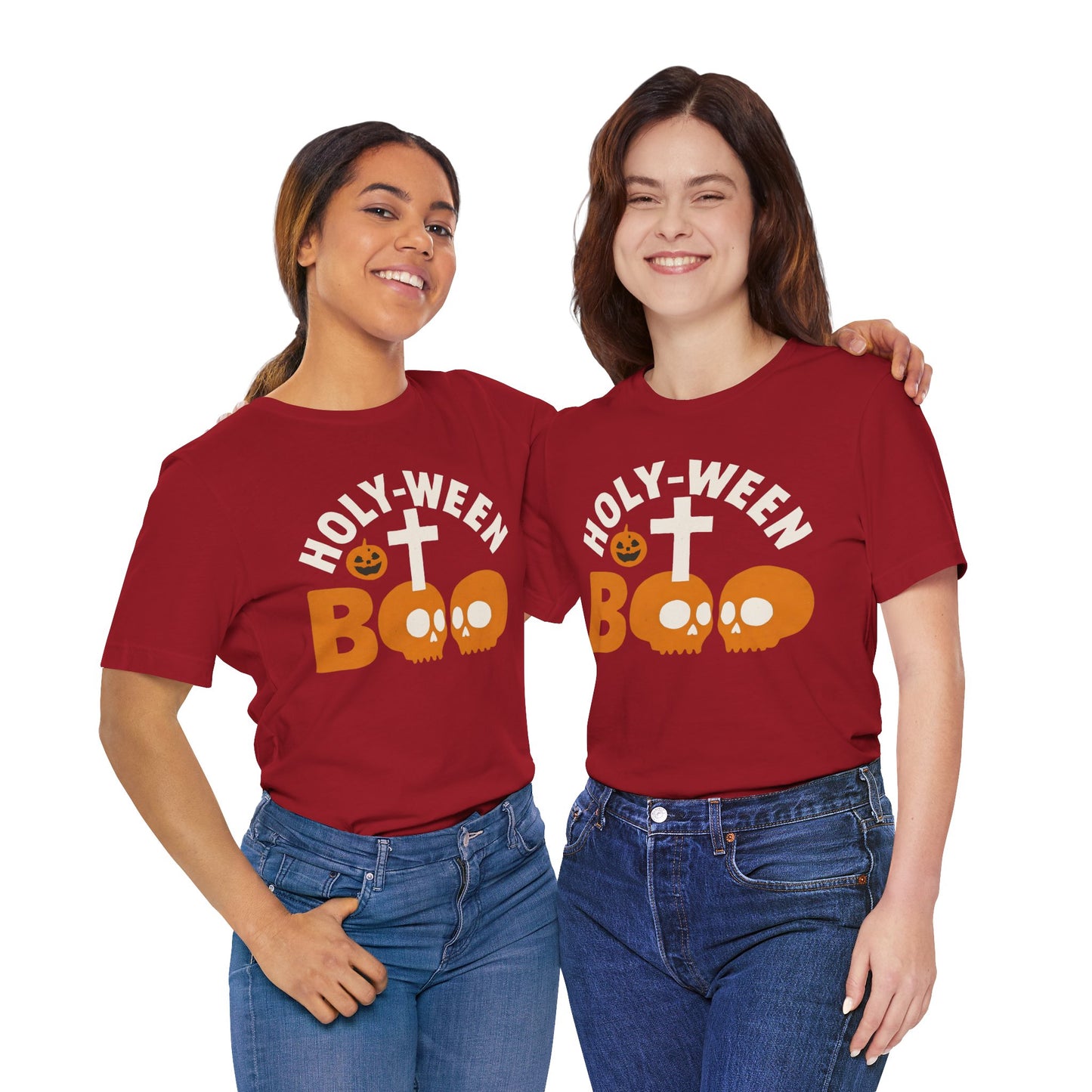 Holy Ween Boo Shirt – Christian Halloween Cross & Skull Faith Tee