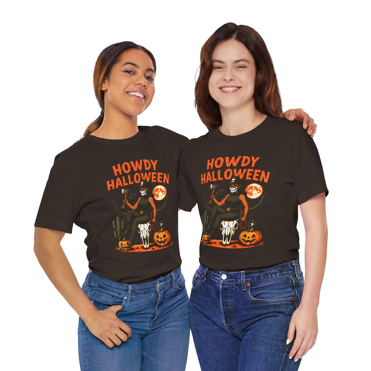 Howdy Halloween Shirt – Skeleton Cowgirl Western Fall Rodeo Tee