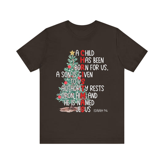 Christmas Jesus Mighty God Shirt – Isaiah 9:6 Christian Bible Verse Holiday Tee