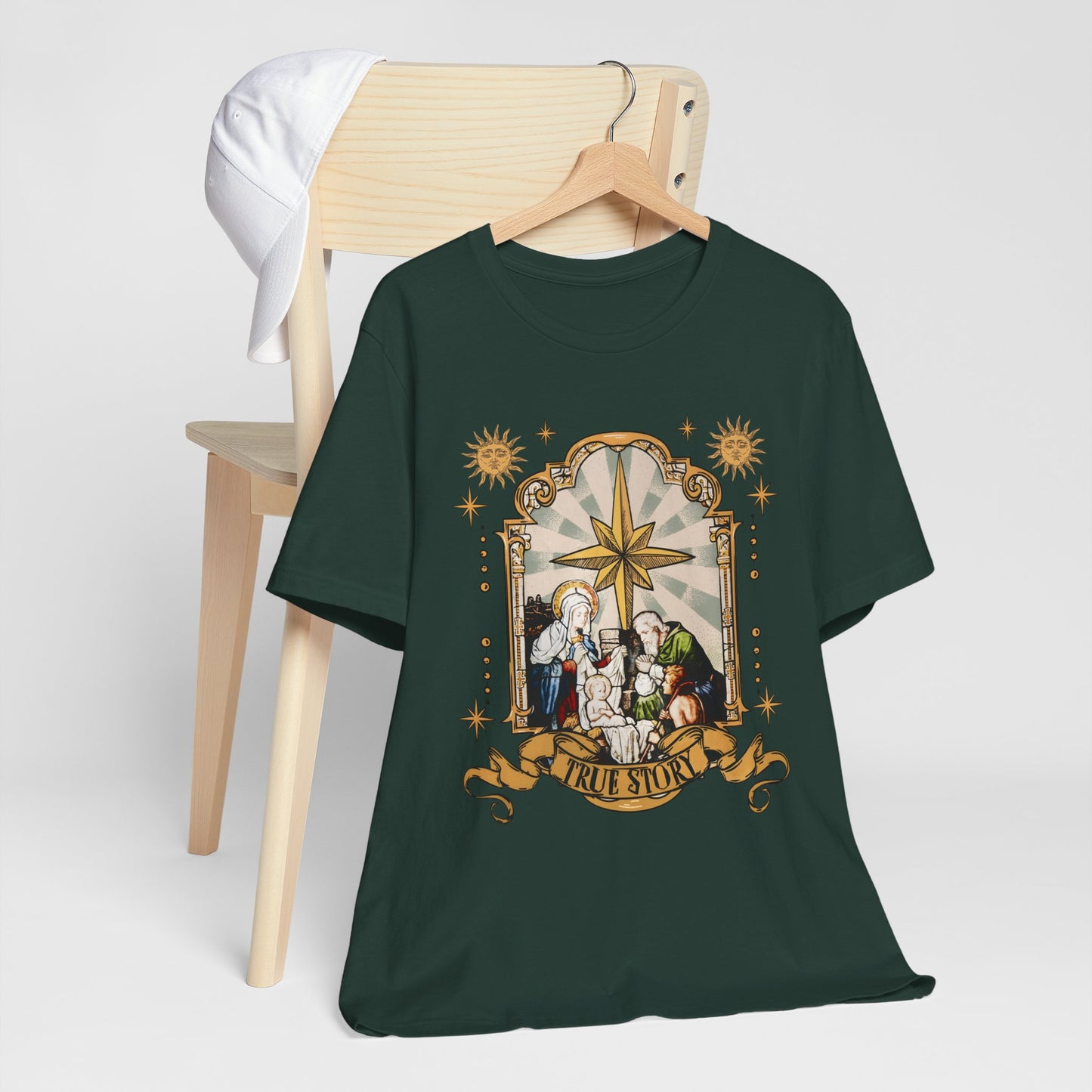 True Story Jesus Shirt – Christian Nativity Christmas Pajama Faith Tee