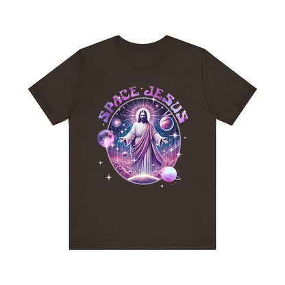 Space Jesus Galaxy Shirt – Cosmic Christian Planet Faith Graphic Unisex Tee